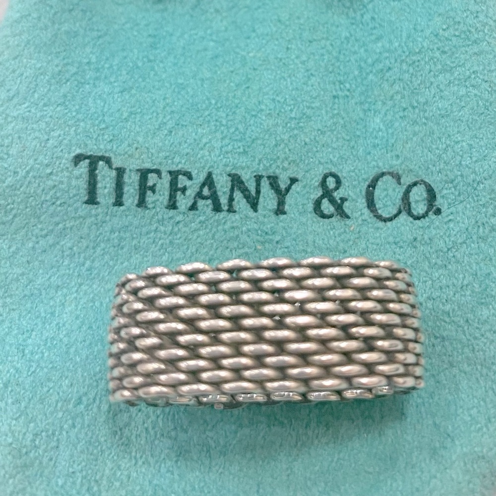 Tiffany & Co. Somerset Mesh Vintage Ring for Christmas 🎄 💍🎁💝